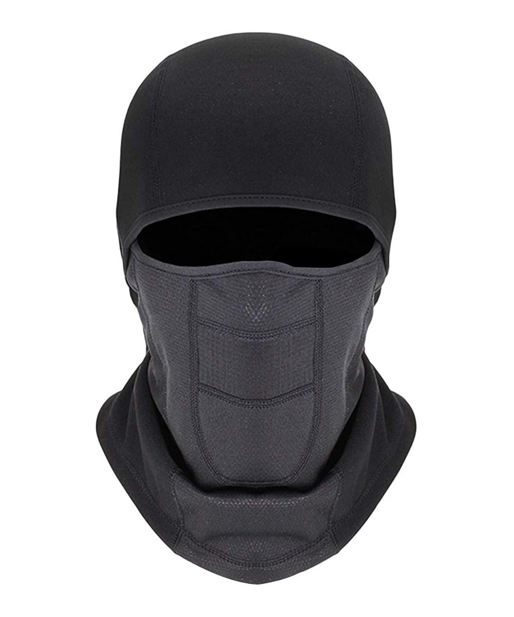 Balaclavas Balaclava Ski Mask - Winter Motorcycle Snowboard Face Mask Windproof with Breathable Vents for Men Women - Black -...
