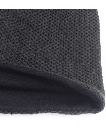 Skullies & Beanies Unisex Adult Winter Warm Slouch Beanie Long Baggy Skull Cap Stretchy Knit Hat Oversized - Darkgrey - CL128...