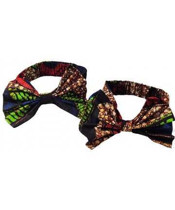 Headbands African Print Headband Hair Accessory for Women/Girls （2 Headbands 1 Big and 1small） - Shape 1 - CS18QH83M4Z $16.74