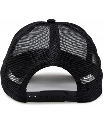Baseball Caps Two Tone Trucker Hat Summer Mesh Cap with Adjustable Snapback Strap - Black - C1119N21OUX $13.98