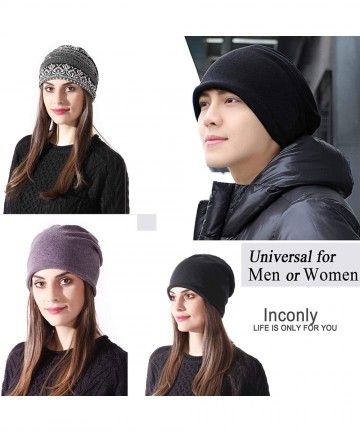 Skullies & Beanies Chemo Caps for Women Slouchy Beanies Sleep Hats Warm Soft Breathable Stretchy - 1 Pakc-04 - C018A5SXKLT $1...