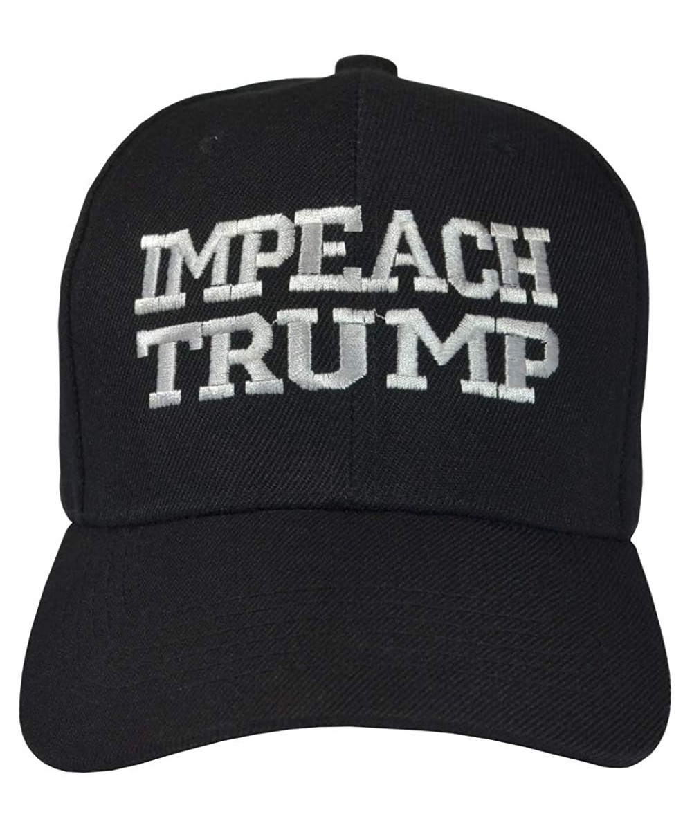 Baseball Caps Impeach Donald Trump Hats - Impeach Trump Black - CW18ZL7SR8X $16.07
