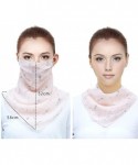 Balaclavas 2 or 4 Pack Women Sun Mask Face Scarf Chiffon Wrap Dust Shield Neck Gaiter UV Protection - Black - C418KQMQWKG $21.00