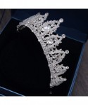 Headbands Handmade Rhinestone Bridal Crown Silver Crystal Diadem for Bride Headbands-Black Green - Black Green - CM18WTHR7U5 ...