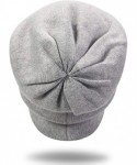 Skullies & Beanies Beanie for Women Solid Color Hat Skull Skully Cap Toboggan Fashion Fall Winter Wool Wool Cap - L-3 - CG18Y...