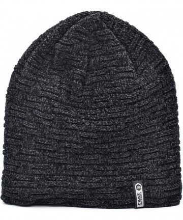 Skullies & Beanies Styles Oversized Winter Extremely Slouchy - Xne Black Hat&scarf Set - C418ZDSE9IK $17.24
