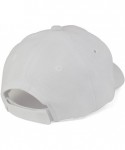 Baseball Caps Plain Infants Size Structured Adjustable Baseball Cap - White - CZ17YZK09GC $17.17