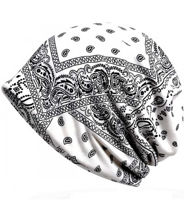 Skullies & Beanies Cotton Fashion Beanies Chemo Caps Cancer Headwear Skull Cap Knitted hat Scarf for Women - White - CX18NNMS...