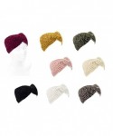 Cold Weather Headbands Women's Soft Knitted Winter Headband Head Wrap Ear Warmer (Chenille-Taupe) - Chenille-Taupe - CX18IXXK...