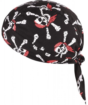 Skullies & Beanies Protection Sweatband Headband Breathable Halloween - Pirate Skeleton - C2199AXIME6 $13.77