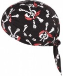 Skullies & Beanies Protection Sweatband Headband Breathable Halloween - Pirate Skeleton - C2199AXIME6 $13.77