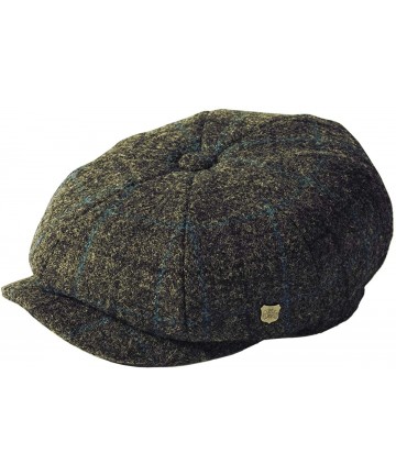 Newsboy Caps Carloway 100% Wool Harris Tweed Cap - Pattern 5019 - Grey - CB18Z4476OM $64.22