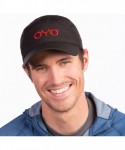Baseball Caps Sport Cap - Adjustable Fit- Quick Dry- Men and Women - Black With Red Logo - CG18C96WQYD $26.59