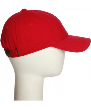 Baseball Caps Customized Letter Intial Baseball Hat A to Z Team Colors- Red Cap White Black - Letter Z - C718ET4WTLS $18.17