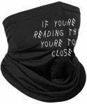 Headbands Seamless Face Cover Neck Gaiter for Outdoor Bandanas for Anti Dust Print Cool Women Men Windproof Scarf - B-black -...