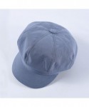 Newsboy Caps Womens Newsboy Hat Beret Cap Visor Hats for Ladies Wool Newsboy Beret Cap - Blue-2001 - CB1947I6AOQ $20.55