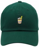 Baseball Caps Unisex Cup of Noodles Low Profile Embroidered Baseball Dad Hat - Vc300_forestgreen - CT18ORXSRCH $22.22
