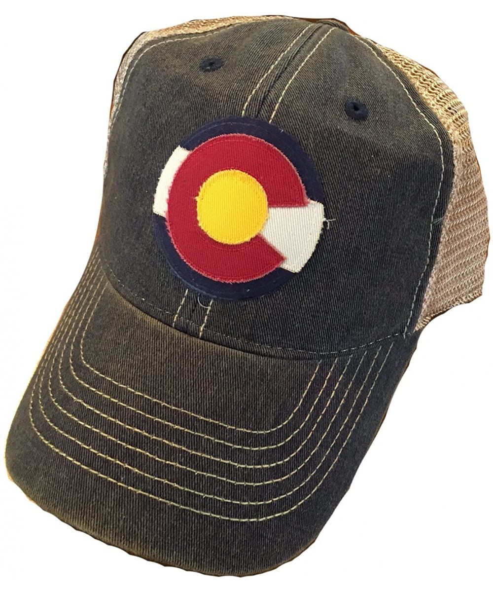 Baseball Caps Colorado Flag Trucker Cap - Navy - C512CKAH5G5 $39.17