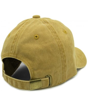 Baseball Caps Goat Dad Hat - Gold Pigment Dye - C9189IN6IAG $29.65