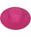 Sun Hats Marino Best Beach Tote Women - Fuchsia - CZ182M3XN68 $79.96