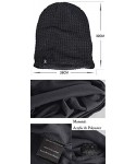 Berets Womens Knit Slouchy Beanie Ribbed Baggy Skull Cap Turban Winter Summer Beret Hat - Comb Grey - CL198C8S9CI $19.24