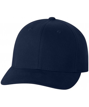 Baseball Caps Flexfit Brushed Twill Cap - Navy - CH1128RKAB3 $17.90