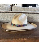 Cowboy Hats Beaded Hat Band- Hatband Cowgirl Western- Leather Ties- Men- Women- Handmade in Guatemala 7/8 Inches x 21 Inches ...