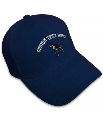 Baseball Caps Custom Baseball Cap Siberian Husky Dog A Embroidery Dad Hats for Men & Women - Navy - C818SDIYRWH $28.95