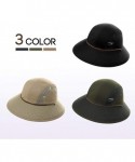 Bucket Hats Womens Packable Ponytail SPF 50 Sun Hat Summer Gardening Hiking Fishing 55-61cm - Black_00707 - CR18S94T7WH $30.71