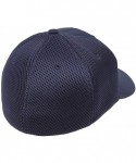 Baseball Caps Men's Ultrafibre Airmesh Fitted Cap (Small/Medium- Navy) - CG18ZUNSAT3 $17.23