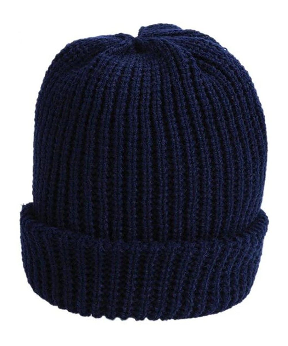 Skullies & Beanies Beanie Oversized Cap-Unisex Cable Knit Crochet Hat Chunky Soft Slouchy Warm Baggy Beanie Ski Hats - Blue -...