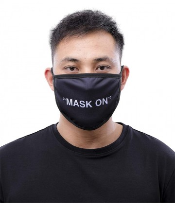 Balaclavas Bandana Fashion Face Mask - """Mask On"" Black" - CI198H0UU90 $27.81