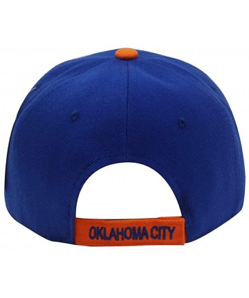Baseball Caps Team Color City Name Embroidered Baseball Cap Hat Unisex Football Basketball - Oklahoma City - CR18CZCOHI7 $20.18