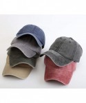 Baseball Caps NeuFashion Ponycap Messy High Bun Ponytail Adjustable Mesh Trucker Baseball Cap Hat for Women - Washed-army Gre...