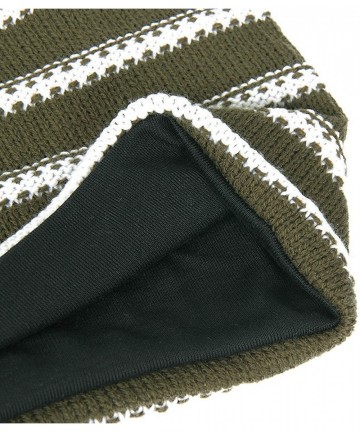 Skullies & Beanies Unisex Adult Winter Warm Slouch Beanie Long Baggy Skull Cap Stretchy Knit Hat Oversized - Green - CW1291FL...