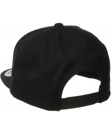 Baseball Caps Men's Quarter Twill Snapback Hat - Black - CA11MPVN7VN $29.30