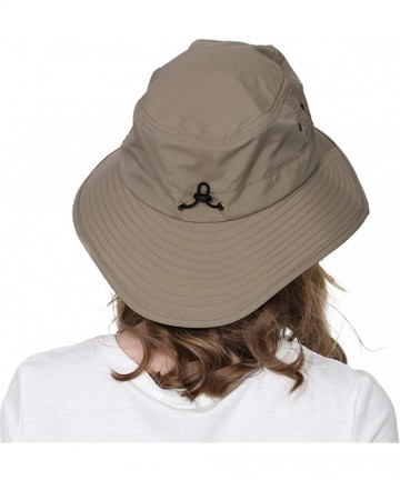Sun Hats Unisex Outdoor Lightweight Breathable Waterproof Bucket Wide Brim Hat - UPF 50+ Sun Protection Sun Hats Shade - CI18...