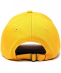 Baseball Caps Ghost Embroidery Dad Hat Baseball Cap Cute Halloween - Gold - C518YKSQTA2 $16.40