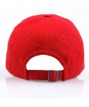 Baseball Caps Black Eagles 100% Cotton and Denim Washed Classic Dad Hat Plain Dyed Low Profile Baseball Cap - Washed Red - CZ...