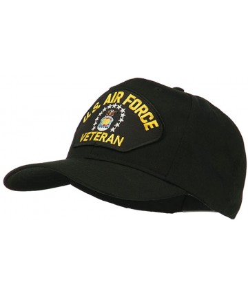 Baseball Caps US Air Force Veteran Military Patch Cap - Black - CS11QLMLCGT $30.68