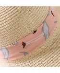 Sun Hats Chiffon Streamers Ladies Straw hat Summer Travel Sunscreen Sun hat Beach hat Folding hat - Khaki - CC18RMRC3OL $14.80