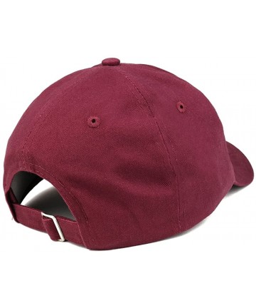 Baseball Caps Vegan Af Embroidered Soft Crown 100% Brushed Cotton Cap - Maroon - CD12NFFTEU7 $24.79