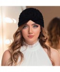 Skullies & Beanies Women Pre-Tied Bonnet Turban for Women Printed Turban African Pattern Knot Headwrap Beanie - A7-1pcs-black...