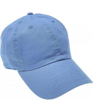 Baseball Caps Solid Cotton Cap Washed Hat Polo Camo Baseball Ball Cap - 11 Light Blue - C8182Q39UGO $14.58