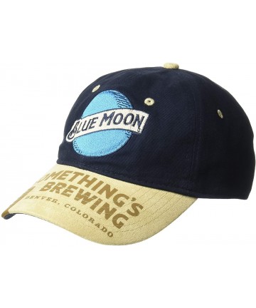 Baseball Caps Men's Classic Blue Moon Logo Adjustable Baseball Cap- One Size - CM18KDKS5RZ $32.07