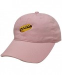 Baseball Caps Hotdog Cotton Baseball Dad Caps - Pink - CN12LQ2GB73 $17.86