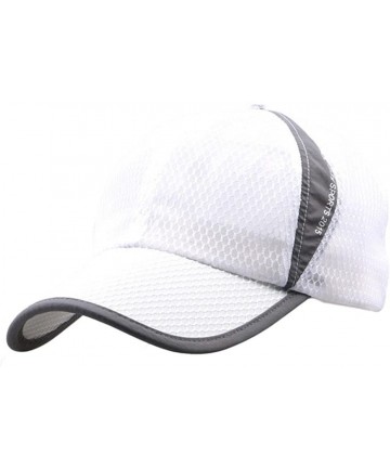 Baseball Caps Caps- Unisex Baseball Cap Punk Style Rivet Hat Silver Spikes Studs Snapback Caps Hip Hop Hat - White - C712GILG...