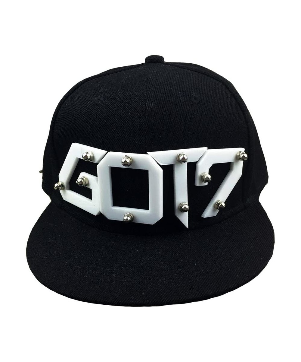 Baseball Caps Kpop GOT7 Baseball Caps Hat Yugyeom Bambam Mark Jackson Sunhat Snapback - Black - CW12JTKHDRL $28.13