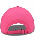 Baseball Caps Cute Ducky Soft Baseball Cap Dad Hat - M / L / Xl - Hot Pink - CF18LYGR2ME $18.25