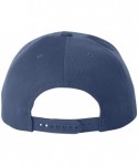 Baseball Caps 6-Panel Structured Flat Visor Classic Snapback (6089) - Navy - CX11CCT4A6D $15.19